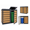 ZABUDOWA ŚMIETNIKOWA 2x120L kolor DREWNO